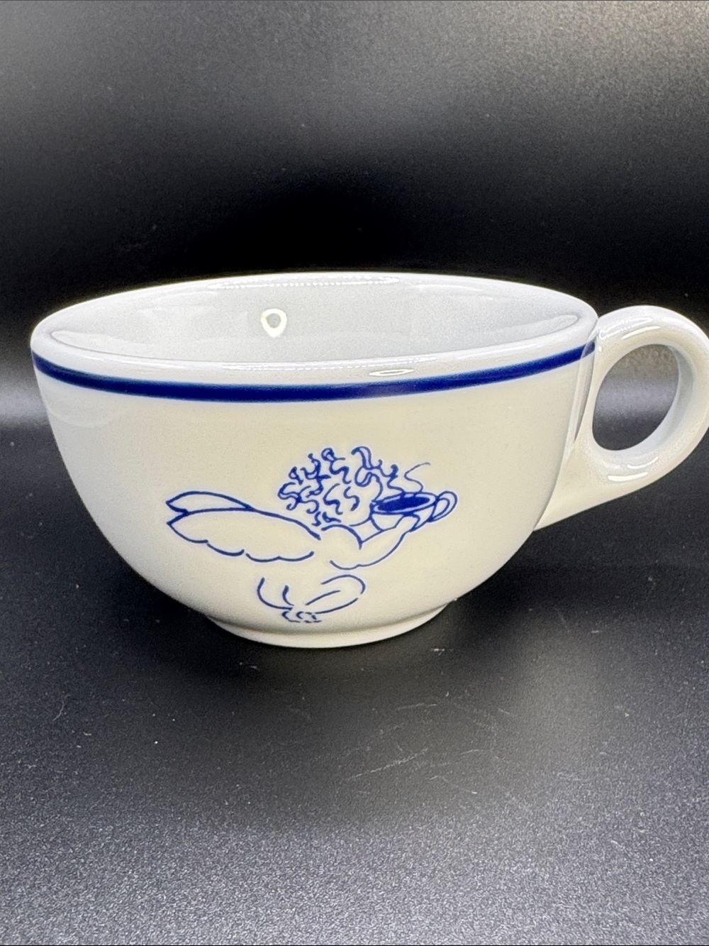 Vintage 1994 Starbucks Cherub Angel Espresso Cup Rosanna Imports Blue